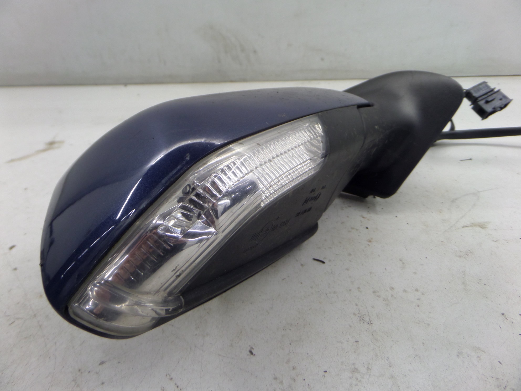 VW Golf City Right Side Door Mirror Manual Heated Blue MK4.5