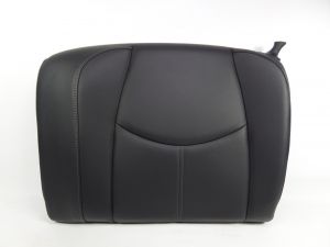 Left Rear Leather Upper Back Seat Black