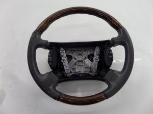 Jaguar XJ8 Leather Multi-Function Steering Wheel Grey X308 HJB 9181 DB SplitWood