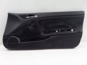 BMW M3 Right Front Leather Door Card Panel Black E46 OEM Coupe Convertible