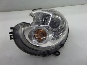 Mini Cooper S Left Xenon Headlight R56 07-13 Broken Tab Clear White Turn Signal