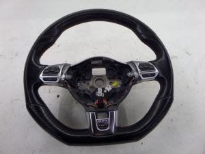 VW GTI 6 Speed M/T Flat Bottom Steering Wheel MK6 10-14 OEM 5K0 419 091 D