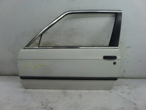 BMW 325i Left Coupe Door White E30 84-92 OEM