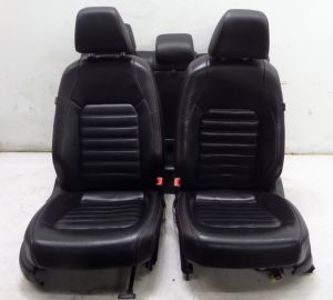 11-18 VW MK6 Jetta GLI Black Leatherette Red Stitched Heated Sport Seats OEM