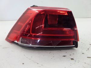 VW Golf R Left Brake Tail Light Damaged, Parts Only for LEDs MK7 15-19