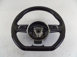 Audi TT DSG Flat Bottom Steering Wheel MK2 08-14 OEM 8J0 419 091 C Worn Leather